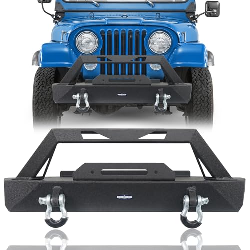 u-Box Wrangler CJ7 Front Bumper Stubby Bumper w/Winch Plate