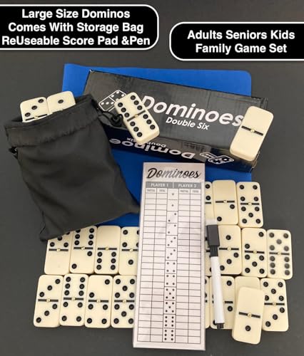 Juego de Domino Doble Seis Tamaño Grande para Adultos miniatura 3