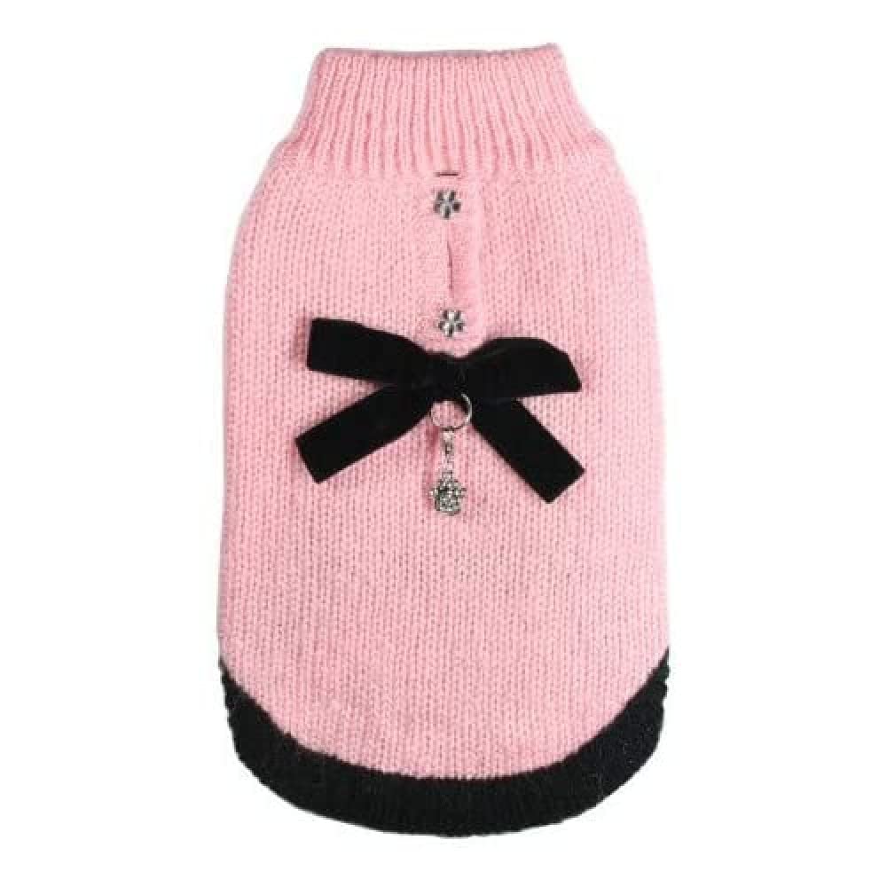 Hip Doggie HD 7CLCP L Classic Coco Mohair Sweater - JUMPER, L, pink