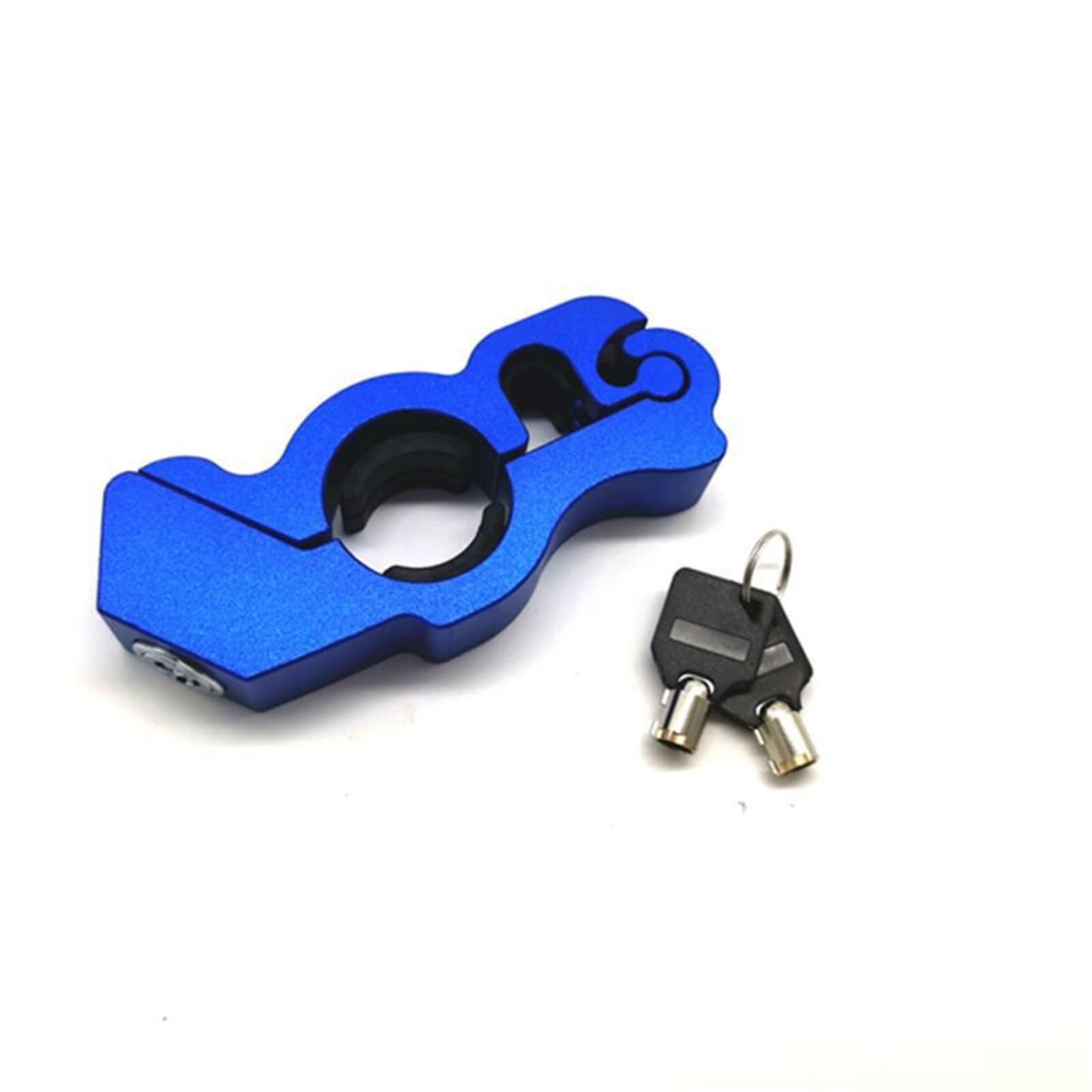 Noauqwtv Blue Motorcycle Handlebar Lock Moto Safety Locks Motorcycle Handlebar Lock Fit Grip Street Security Scooter Auto Theft Protection Safety Lockwire(Blue)