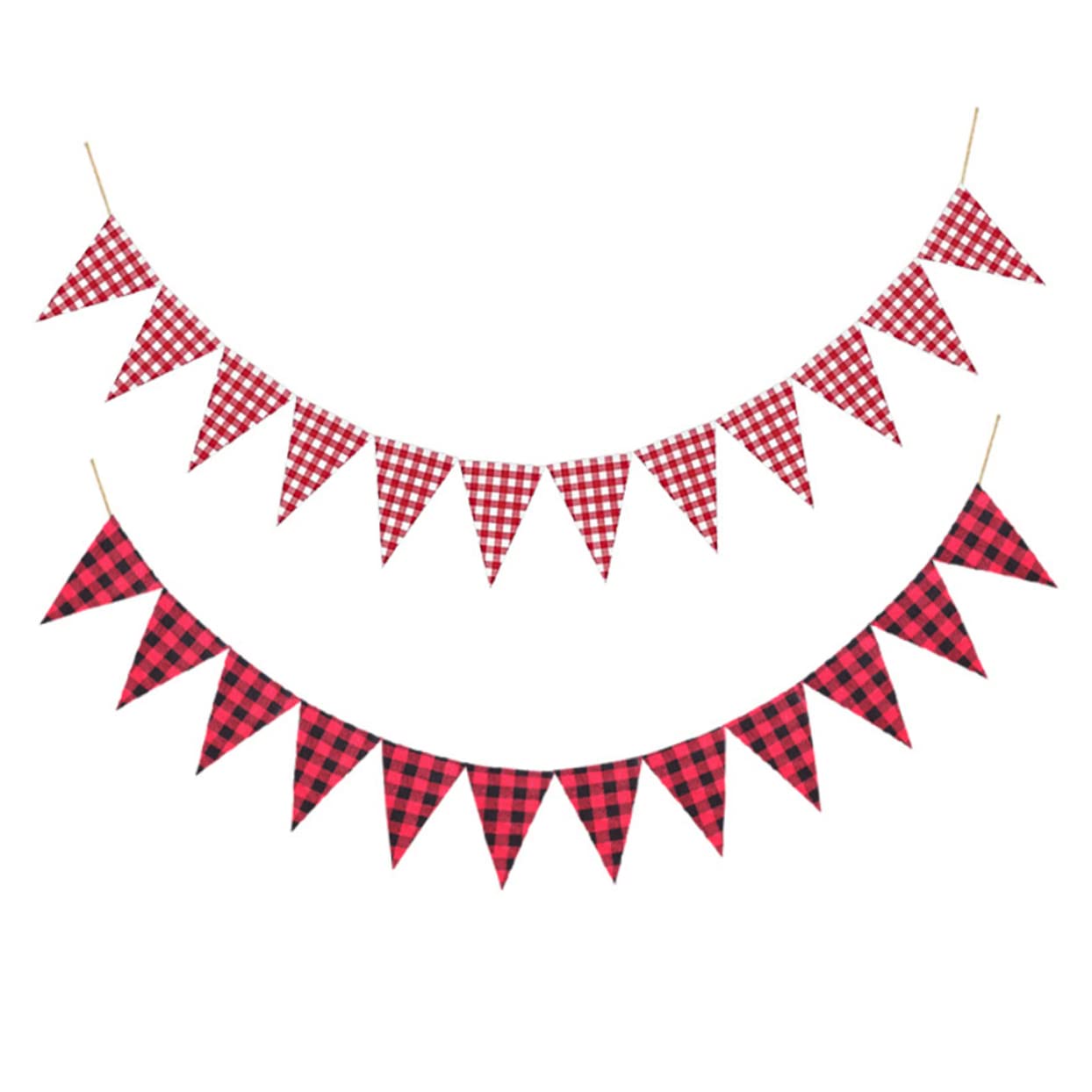 Abaodam 3piezas Banderín Decorativo Rojos y Negros Guirnalda Reutilizable Cumpleaños y De Colgar y Interiores y Exteriores