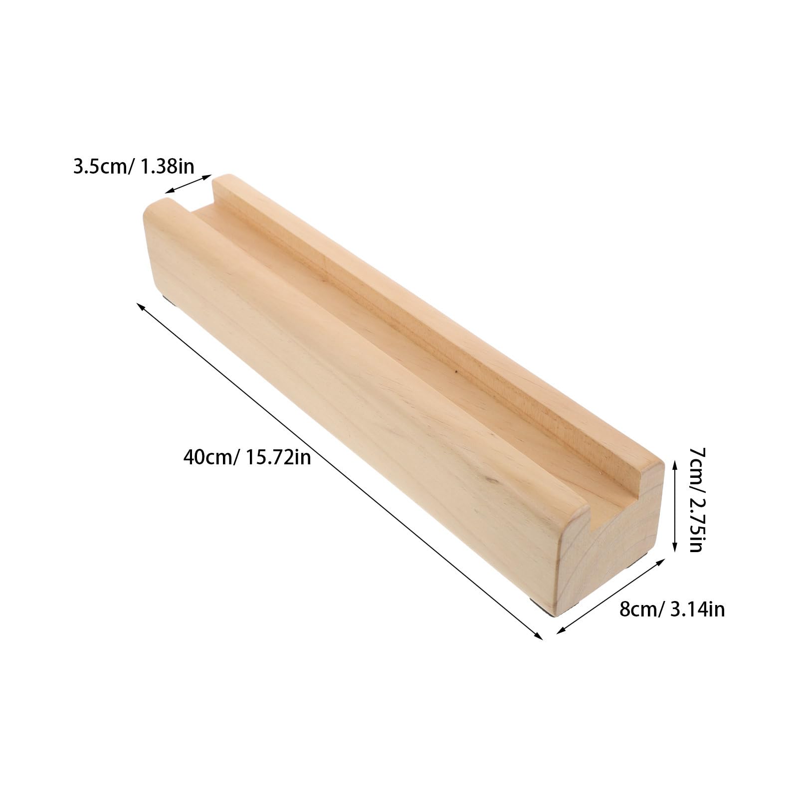SOIMISS Holzfuß für Ganzkörperspiegel mit 40cm Basis, rutschfest