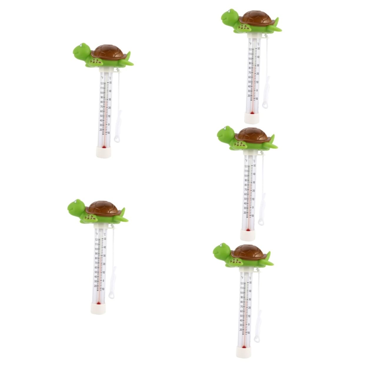 Toyvian 5 Pièces Thermomètre Flottant pour Spa Mesure de Température Précise pour Aquariums Bains de Bain Durable