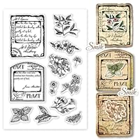 Amazon.co.jp: PH PandaHall クリアスタンプ ミント 銀杏 レトロな Amazon.co.jp: PH PandaHall クリアスタンプ ミント 銀杏 レトロな