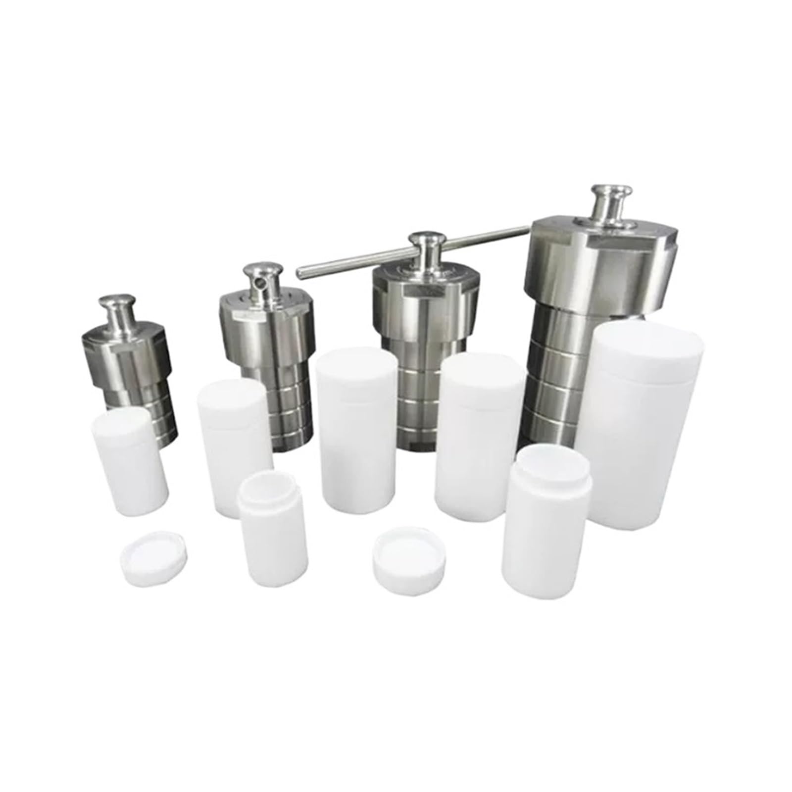 Reactor de autoclave, Reactor autoclave hidrotermal de 5-500 ml con síntesis cámara PTFE Para laboratorio(50ml)