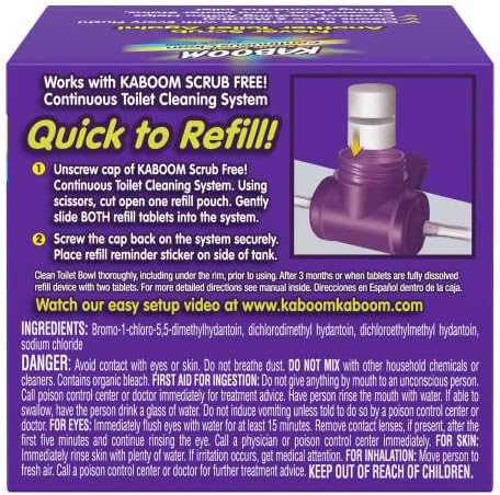 Miniatura 2 de Kaboom Sin frotar! Tabletas de repuesto de limpieza continua de inodoro (2 unidades por paquete). * Solo tabletas de repuesto.