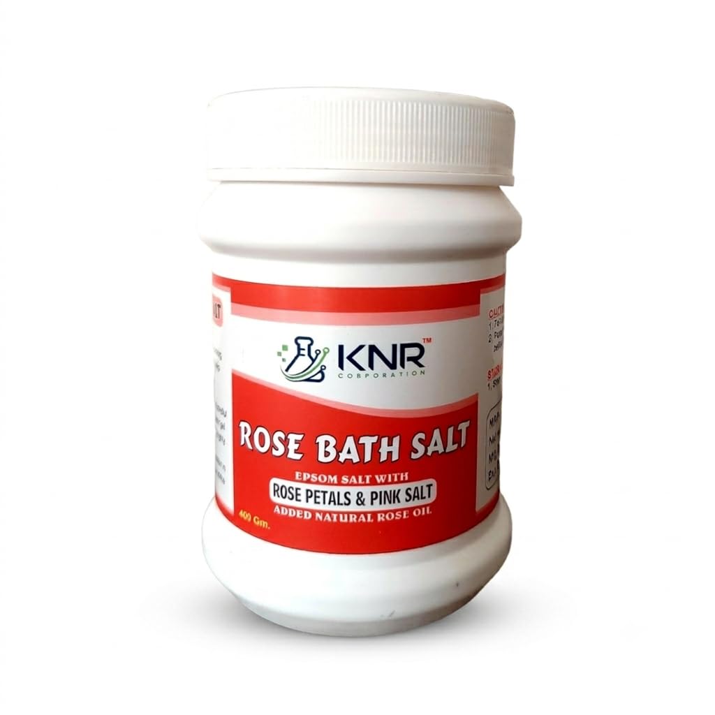 Pure Rose Bath Salt – 400g Epsom & Pink Himalayan Salt Bath Soak with Rose Essential Oil & Dried Petals – Relaxing Aromatherapy Muscle Recovery-image-17