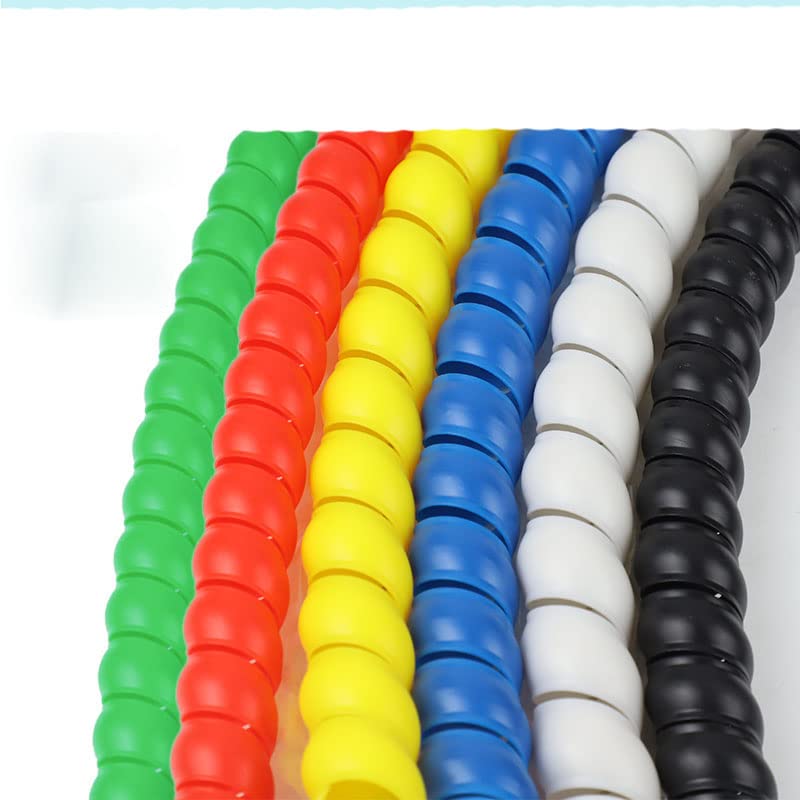 Avvolgitubo Spirale Per Cavi | Guaina Protettiva Antipolvere E Resistente Al Calore | Per Scooter Elettrici E Bici | Diametro 8mm, Lunghezza 2m - Rosso