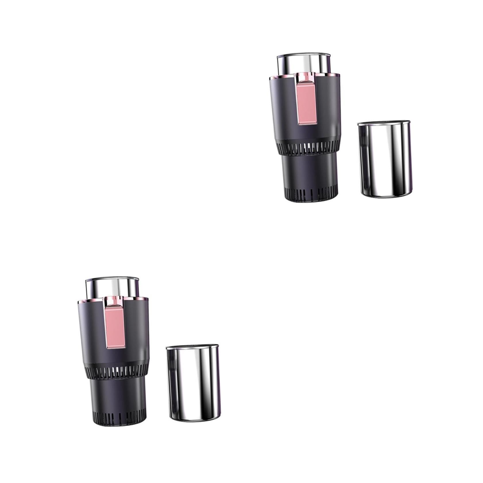 2 Juegos portavasos taza del refrigerador del coche taza calentador de coche soporte para bebidas de coche Púrpura Color Aleatorio