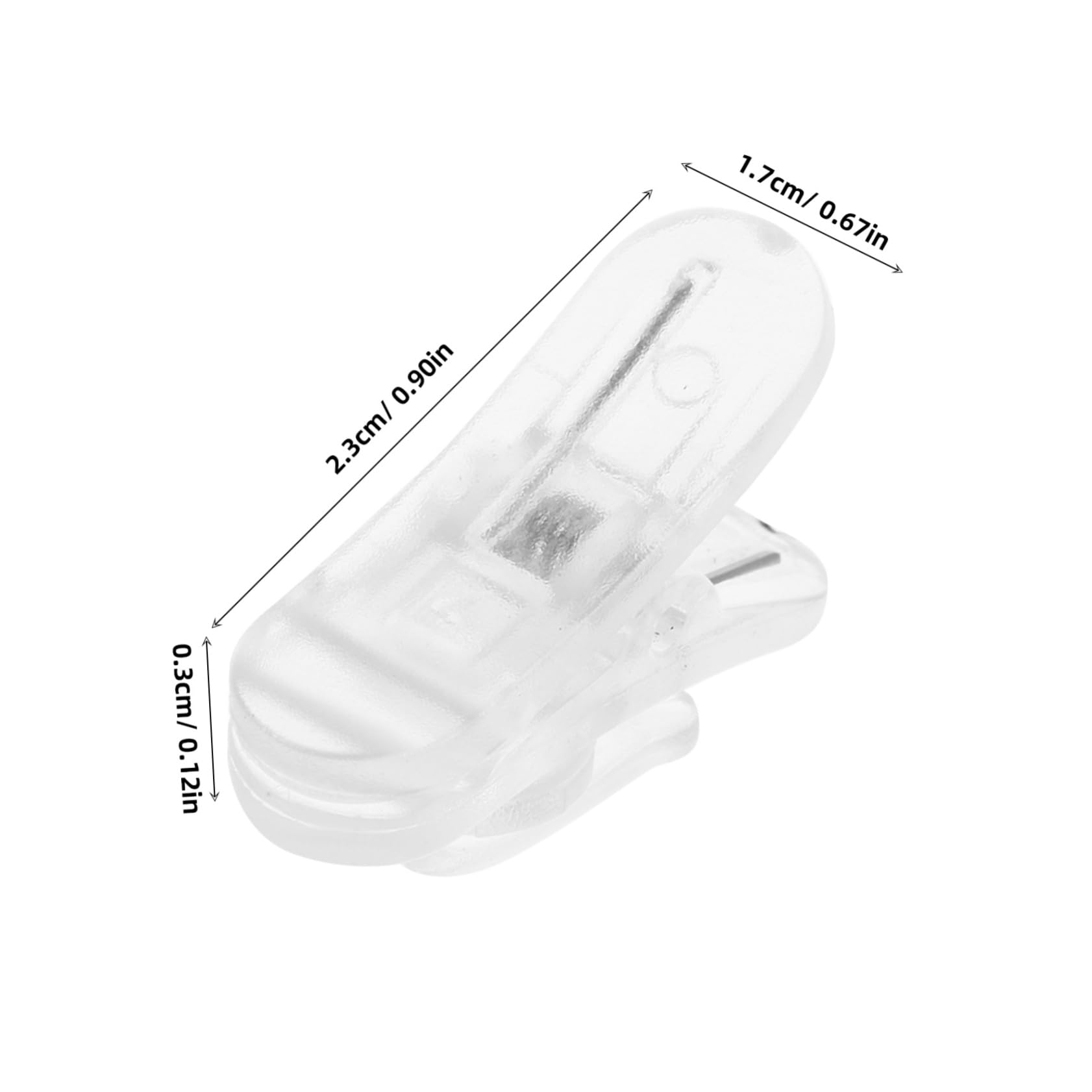 50pcs Lapel Mic Clip Transparent Replacement Holder for Lavalier Microphone Earphone Wires Design for Men and Women Secure Fit Tangle Management