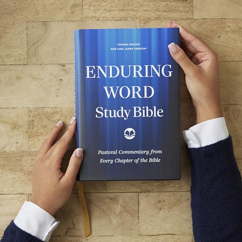 Image of Enduring Word Study Bible: Pastoral Commentary from Every Chapter of the Bible (NKJV, Hardcover, Red Letter, Comfort Print)