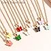 Annpro Dainty Colorful Butterfly Pendant Necklace for Women,Bohemian Acrylic Cute Butterfly Chain Necklace Retro Card Adjustable Insect Animal Necklaces Friends Female Necklace(12 White-White Card)