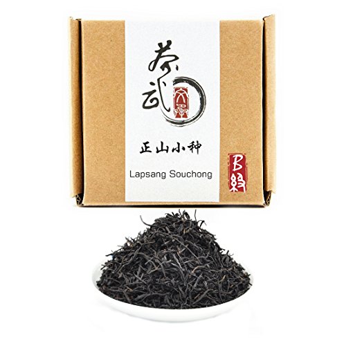 Cha Wu-[B] Lapsang Souchong Black Tea Loose Leaf,3.5oz/100g,No Smokey Taste,Loose Leaf Tea,Chinese KongFu Cha