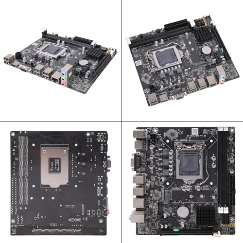 Carte mère H61 MicroATX Socket 1155 avec 10 ports USB pour PC fixe - 2