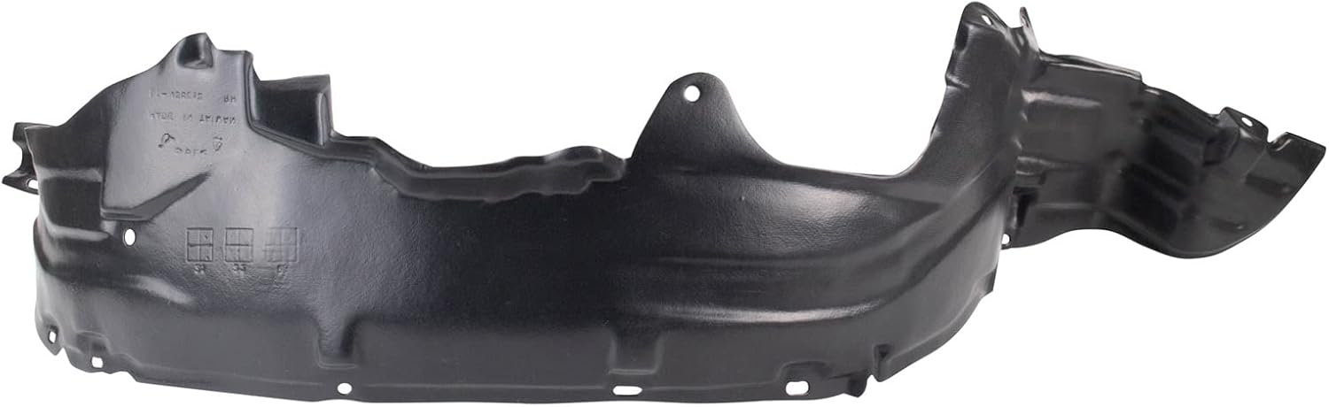 TRQ Front Right Inner Fender Liner Black Passenger Side Compatible with 1991-1994 Nissan Sentra NI1251105