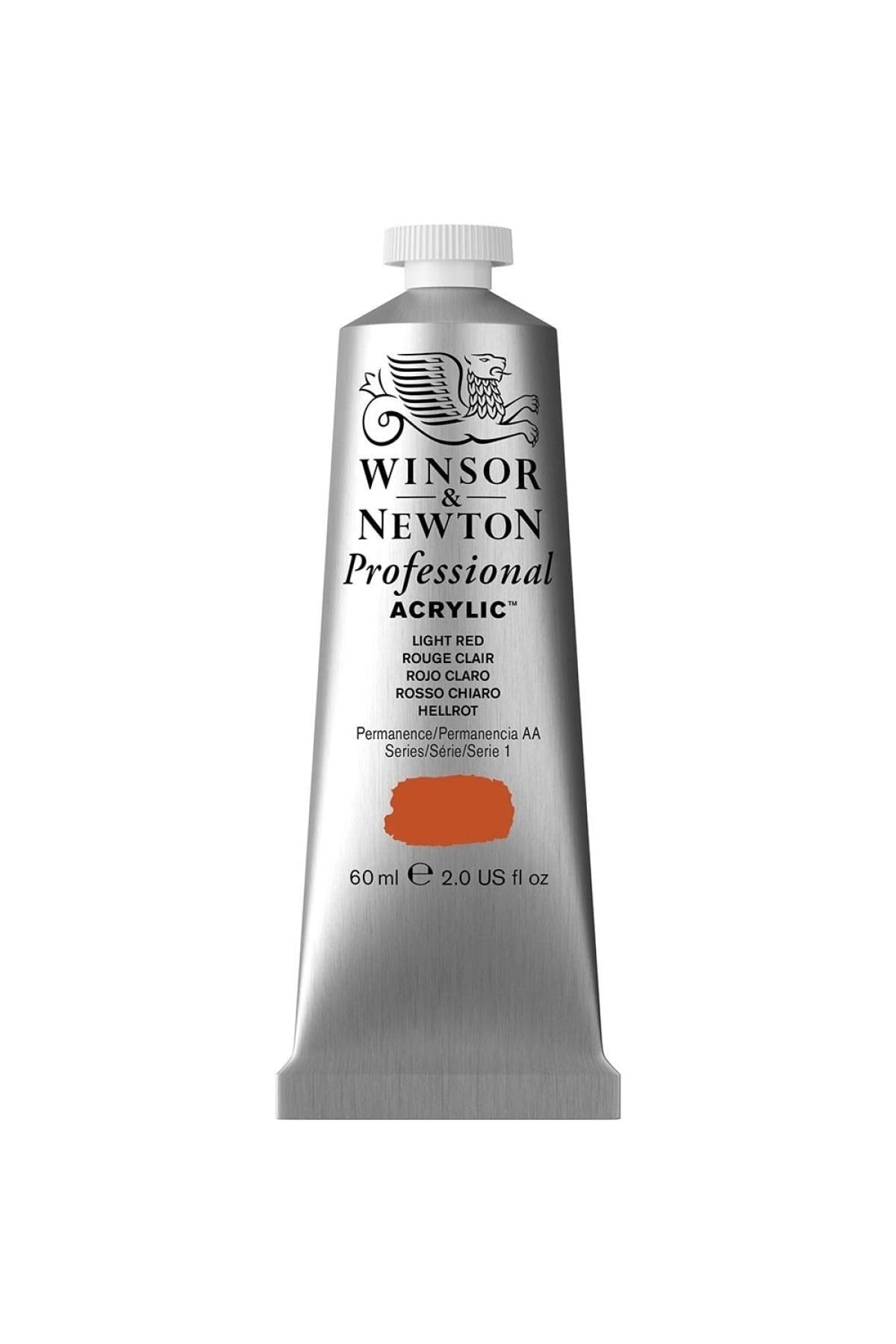 Winsor & Newton 2320362 Professional Acrylfarbe in Künstlerqualität, hohe Farbbrillanz & Deckkraft, Archivqualität, 60ml Tube - Oxidrot