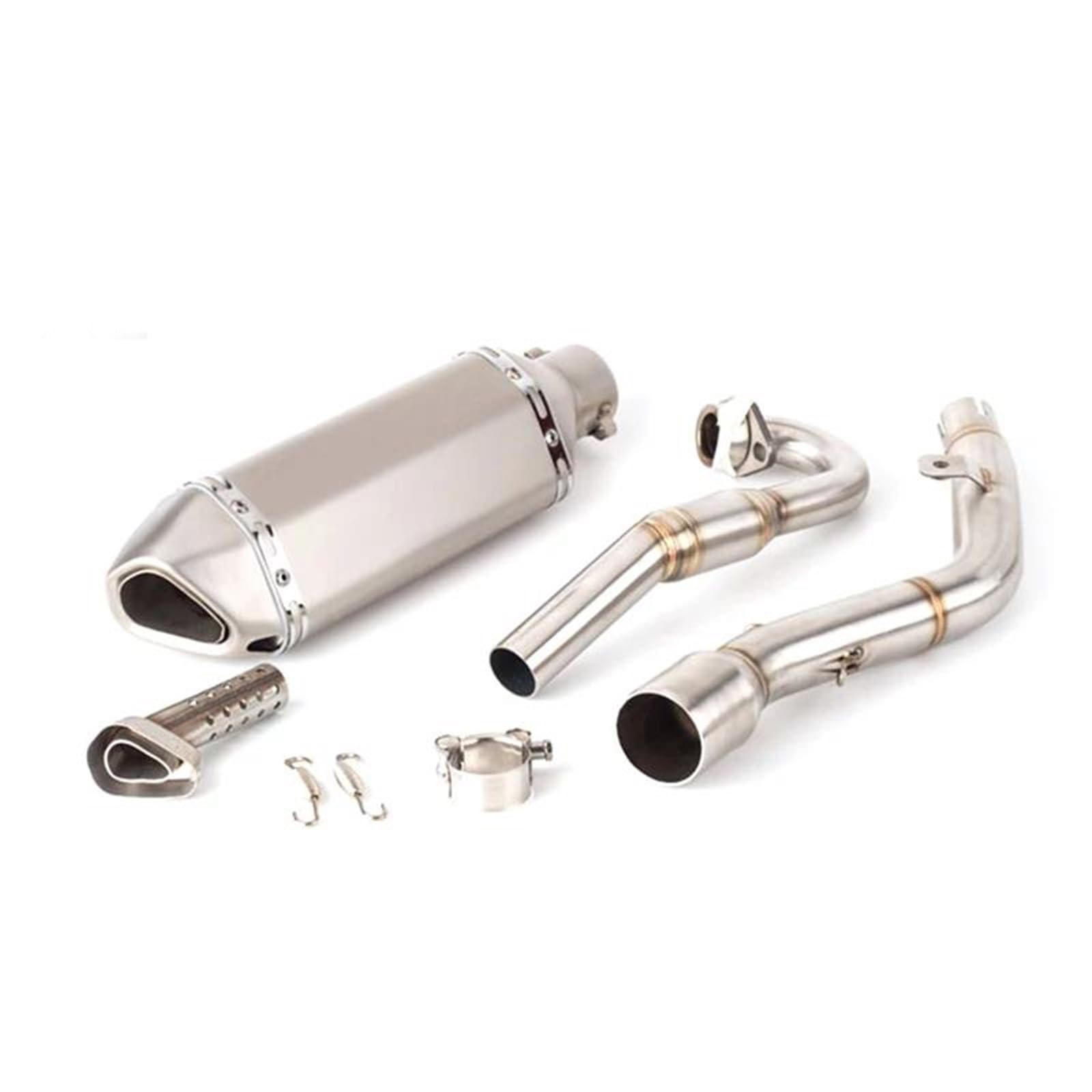 Accessori di scarico Per Kawasaki KLX150 KLX150BF KLX150L Scarico Per Moto Fuoristrada Silenziatore Anteriore TUBO INTERMEDIO(Silver)