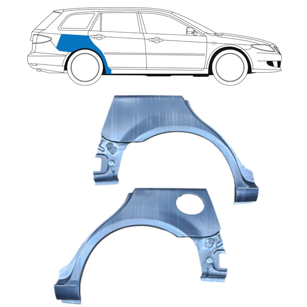 Reparaturblech Kotflügel hinten für Mazda 6 GG GY 2002-2007 / Links+Rechts