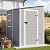 Resin Storage Shed 5x4 FT with Floor Lockable Door Window Included, Easy Assemble All Weather Waterproof Durable Plastic Outdoor Garden Tools Sheds for Backyard Patio