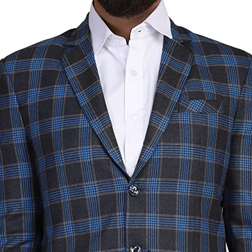Image of TAHVO Grey Notched Lapel Blazer with Hanky