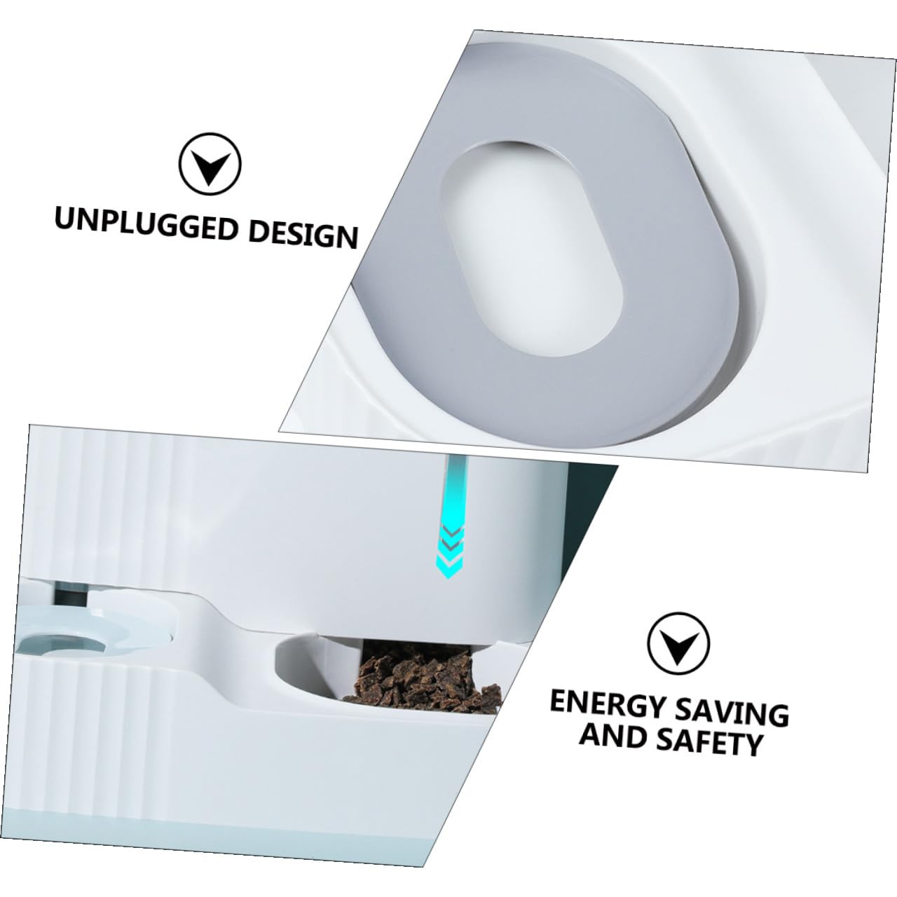 DOITOOL Distributeur Automatique d'eau et Nourriture pour Animaux Gamelle Amovible Grosse Capacité Design Anti-Débordement pour Chiens et Chats Usage Domestique et Voyage