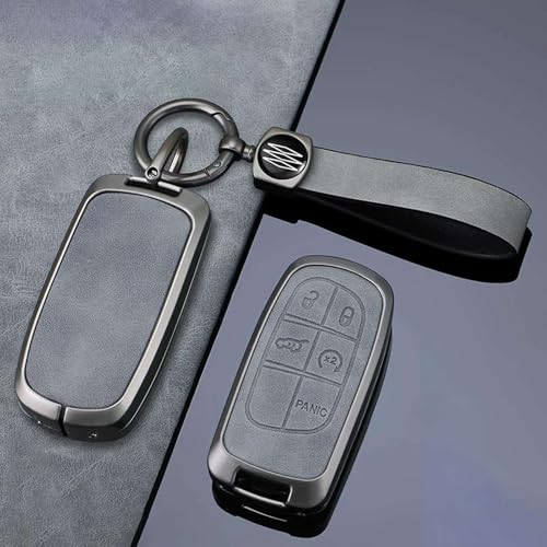 Housse de clé de voiture en cuir pour Wrangler et aventures Jeep
