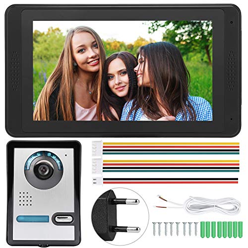 Video Türsprechanlage, Video Intercom Türklingel,7 Zoll Foto Shooting Touchscreen Video Gegensprechanlage mit Outdoor