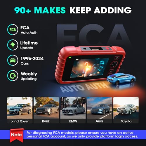 Launch CRP SCAN TOOL Obd2 Scanner Crp129X Elite 2024, Fca Autoauth Car Scanner,8 Resets Scan Tool, 4 Systems Diagnostic Scanner thumb #3