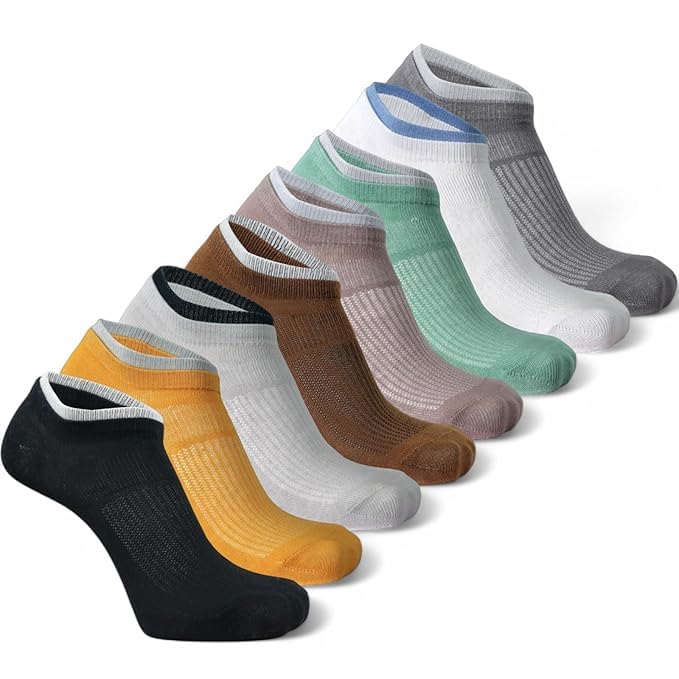 Image of JABA'S 8 Pairs Of Premium Ankle Length Socks For Men & Women Multicolor Socks Ideal for Gym,sport,Casual Wear & Running Odor Free
