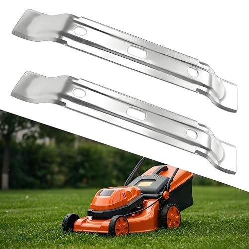 2 piezas Begonia 20 cm cortacésped robot cortacésped Cuchilla cortacésped para Stihl: RMI 422, RMI 422 P, RMI 422 PC, RMI 522 C, cuchilla de repuesto para cortacésped, cuchillas de acero inoxidable