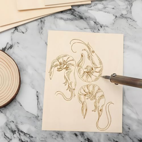 DBREAKS 20 Stück Sperrholzplatte 3MM, Holzplatten zum Basteln und Bemalen, Balsaholz Platten, Bastelholzplatte Sperrholz Platten, Holzplatte für DIY Modellbau Handwerk,15x10cm