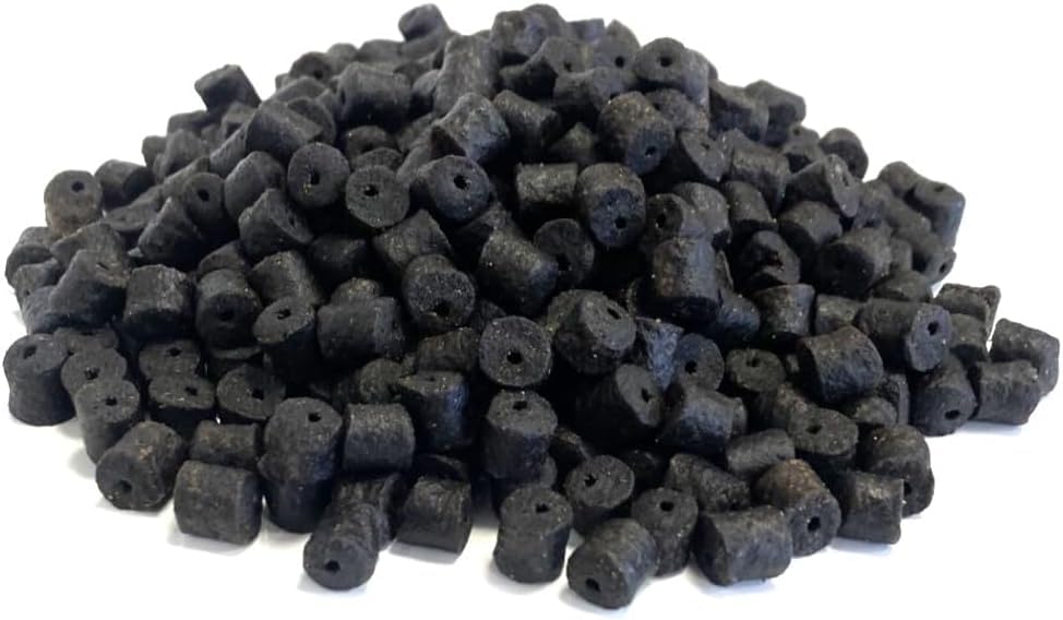 Drilled Halibut Pellets Black 8.5mm 750g Fishing Bait SLCB