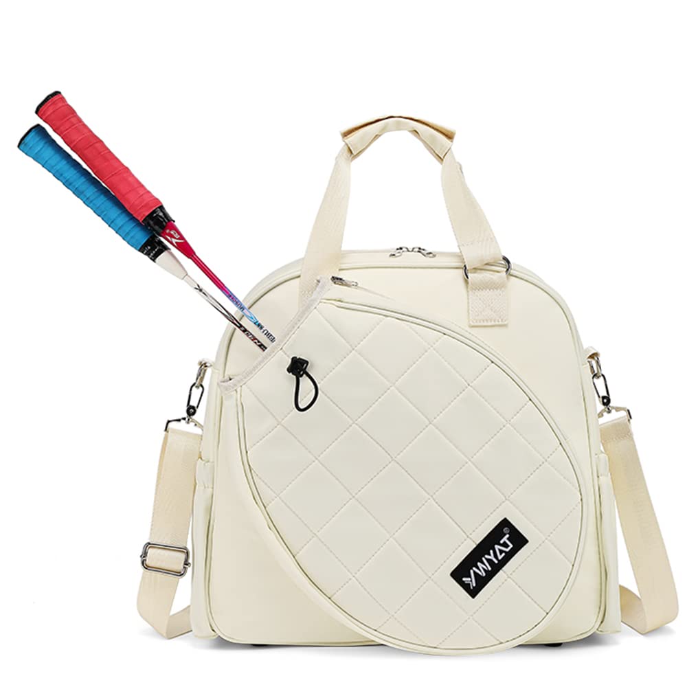 Rejolly Tennis Shoulder Bag Large Water Resistant Tote Handbag for Tennis Racket, Pickleball Paddles, Badminton Racquet