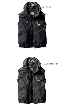 AIRCRAFT ファン セット + BURTLE ベスト(M) BURTLE BURTLE(バートル) AC1154 エアクラフト ベスト サイド