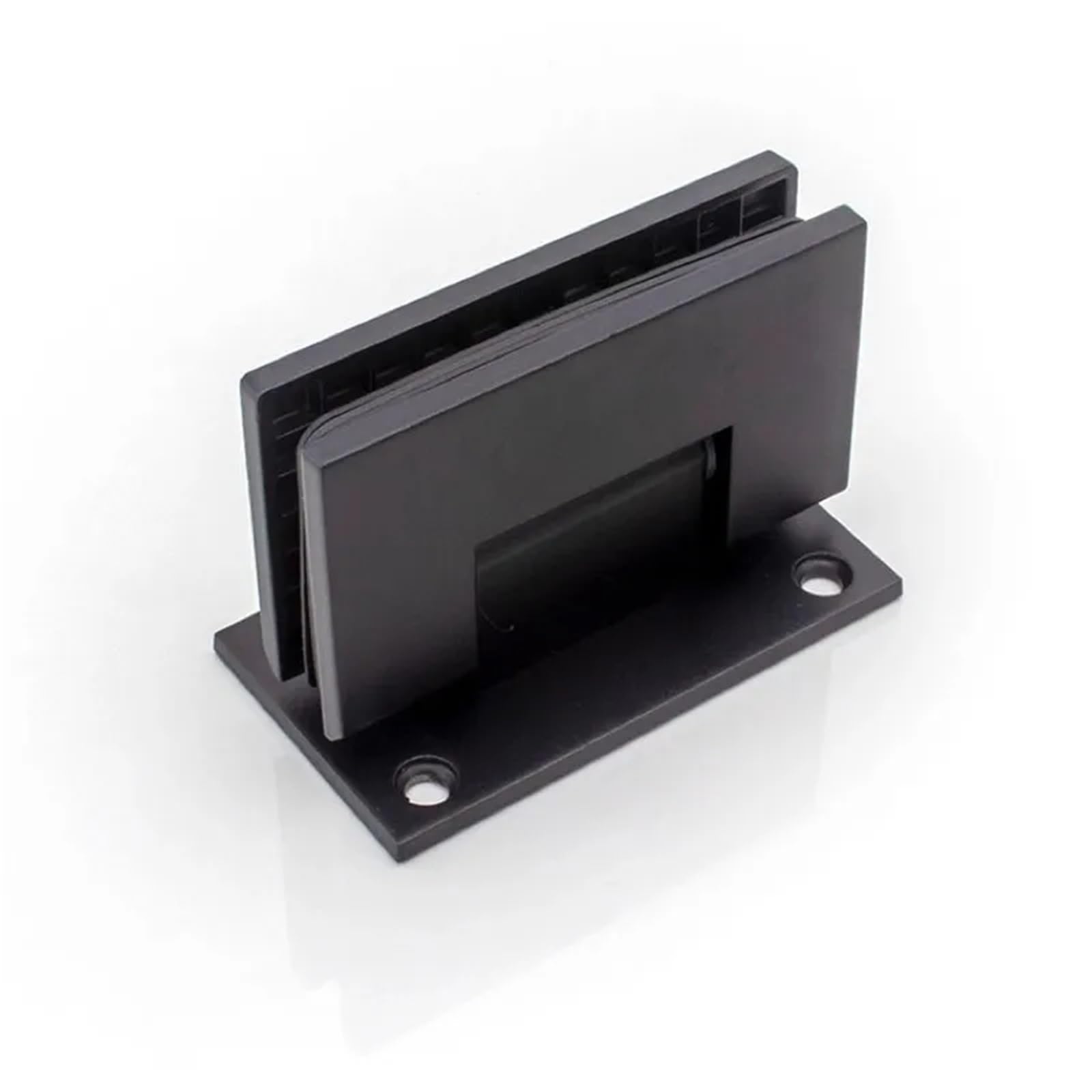 Pknaqwlsx Matt Black Shower Room Accessories 304 Stainless Steel Solid Precision Cast 90 Degree T-Shaped Bathroom Clip Frameless Glass Hinge (Jy35)(Matt Black)