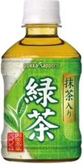 ポッカサッポロ　抹茶入り緑茶　1箱（280ml×24本）