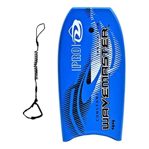 44 inch Body Board Ultimate Wavemaster Pro Bodyboard, Super EPS Core with Pro Quality Wrist Leash Cover