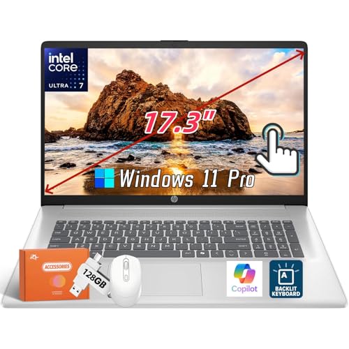HP 17C` ^b`XN[m[gp\R rWlXAIntel 12-Core Ultra 7 255U (ő5.2GHz)A17.3C` HD+fBXvCA64GB DDR5A1TB SSD ACopilot KeyAobNCgtKBA