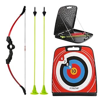 Amazon.co.jp: Obert アーチェリーセット 子供用 ゴム 吸盤の矢