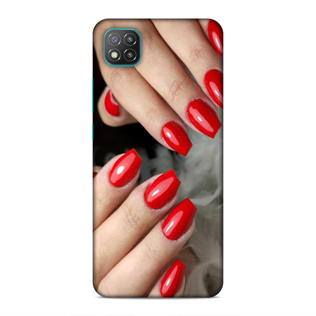 Printed Mobile Back Hard Case Cover for Xiaomi Poco C3 | Red Nails, Nail Paint, Makeup, Girly -2314-image-38