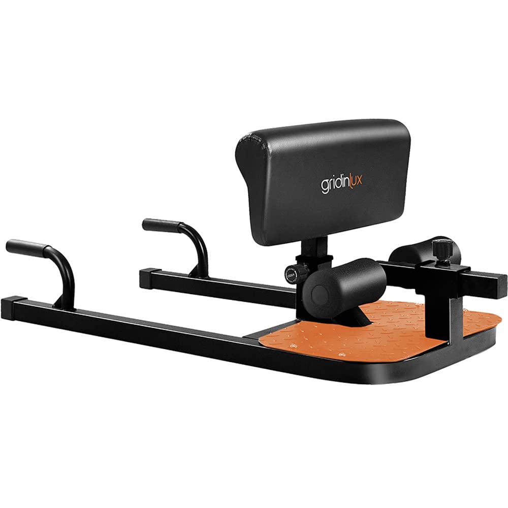 gridinlux Unisex Adulto Máquina De Sentadillas, Negro Y Naranja, M