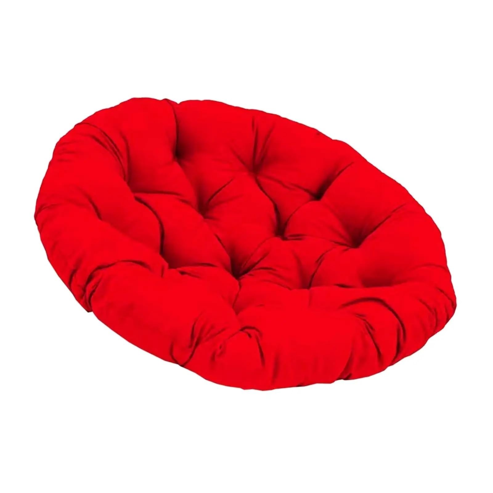 Bflcwstd Red Egg Chair Cushion Swing Chairs Pad, Outdoor Seat Cushion, Hanging Chair, Rattan For, Office Wicker(Red)