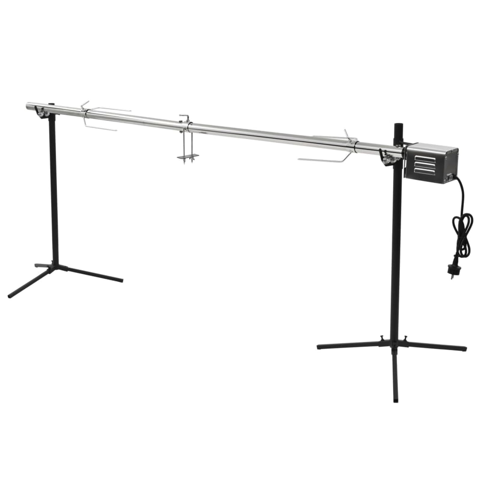 Tourne Broche Électrique Rotisserie et Gril de Barbecue Grande Broche Cochon de Lait, Tourne Broche Barbecue Rotissoire - 207 x 45 x 81 cm