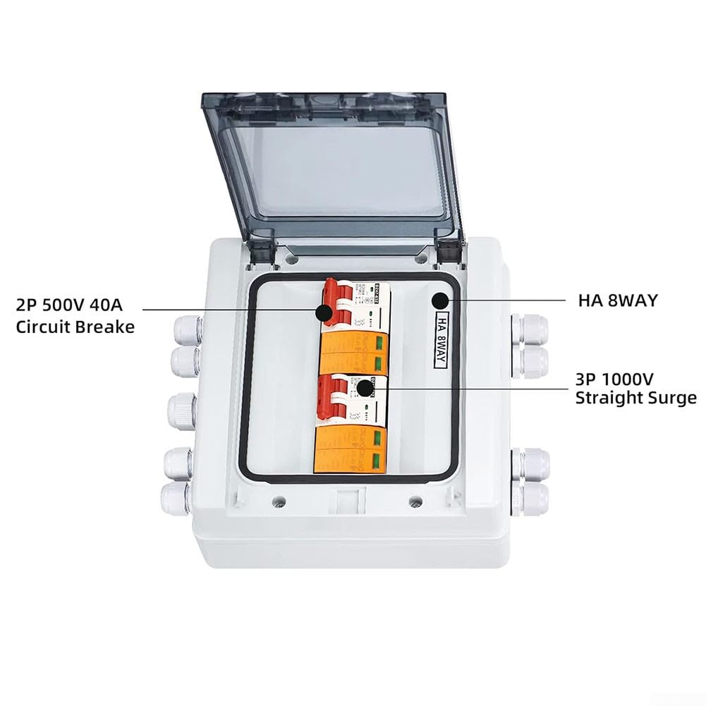 Solar PV Combiner Box 2 STRING, 2In 2Out Isolationsschalter DC500V IP65 Wasserdicht