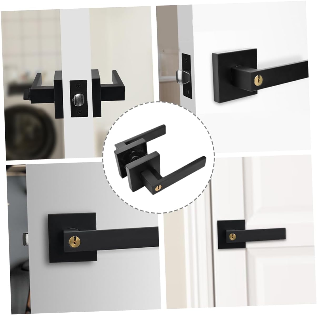 Aluminum Alloy Door Knob Lock Privacy Door Knob Easy to Use for Home Security