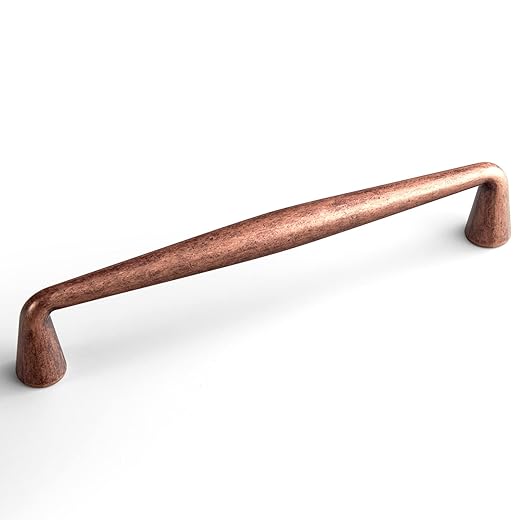 Goo-Ki Vintage Retro Antique Copper Zinc Alloy Cabinet Handles - 5''(128mm) Hole Center Affordable Luxury Cabinet Pull Hardware for Bedroom, Kitchen, 6 Pack……