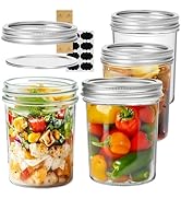 ComSaf Mini Mason Jars 16 Pack, Regular Mouth Mason Jar with Lids and Seal Bands, Small Glass Can...