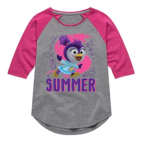 Disney Muppet Babbies - Baby Summer - Toddler & Youth Girls Raglan Graphic T-Shirt