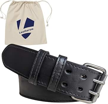 Amazon.com: Leatherow 2 Inch Wide Leather Tool Belt for Men Work