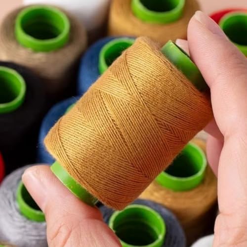 Set de hilo de coser de 12 colores, hilo de poliéster para máquina industrial y costura a mano, algodón, emergencia, viaje, DIY y hogar miniatura 6